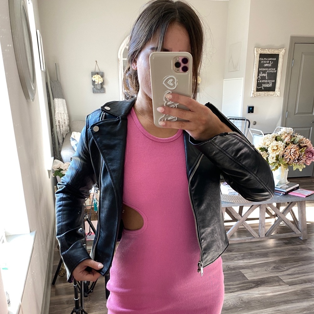 New Abercrombie xs leather jacket